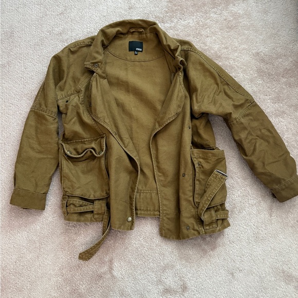 Wilfred Jackets & Blazers - Wilfred Brown Military Field Jacket Durable Cotton